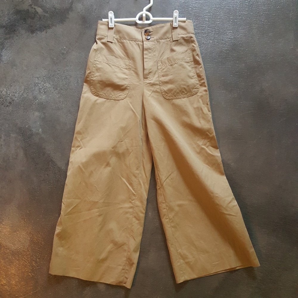 Zara Women's Khaki Palazzo Pants